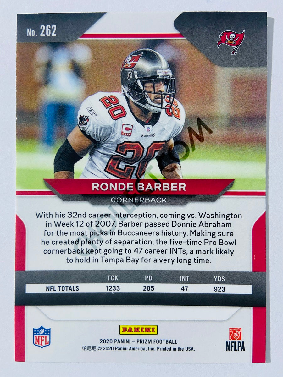 Ronde Barber - Tampa Bay Buccaneers 2020-21 Panini Prizm Football #262