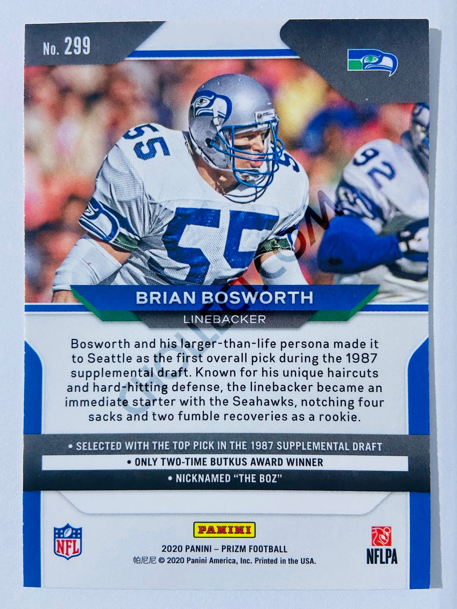 Brian Bosworth - Seattle Seahawks 2020-21 Panini Prizm Football #299