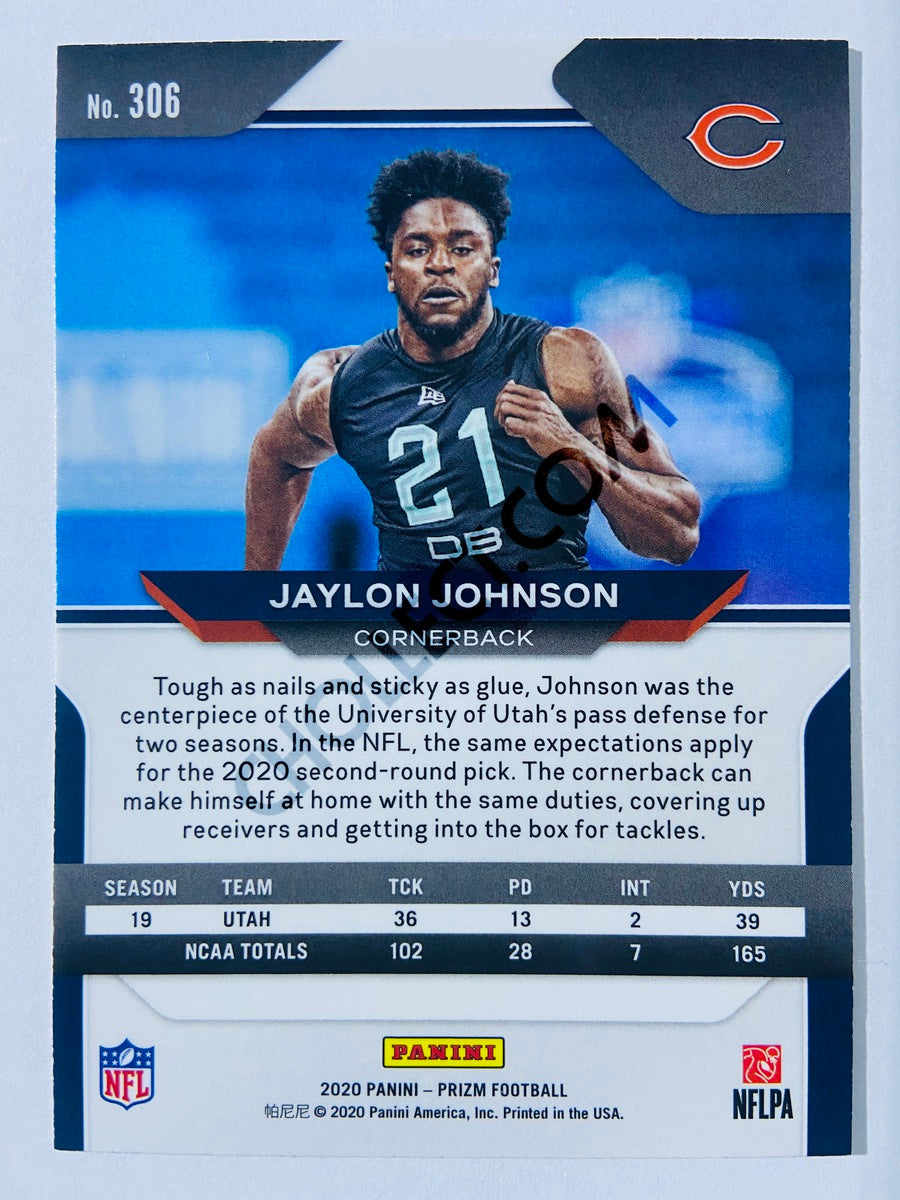 Jaylon Johnson - Chicago Bears 2020-21 Panini Prizm Football RC Rookie #306