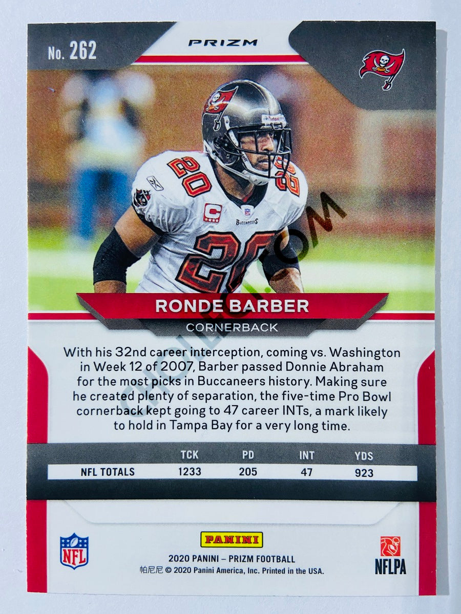 Ronde Barber - Tampa Bay Buccaneers 2020-21 Panini Prizm Football Red/White/Blue Parallel #262