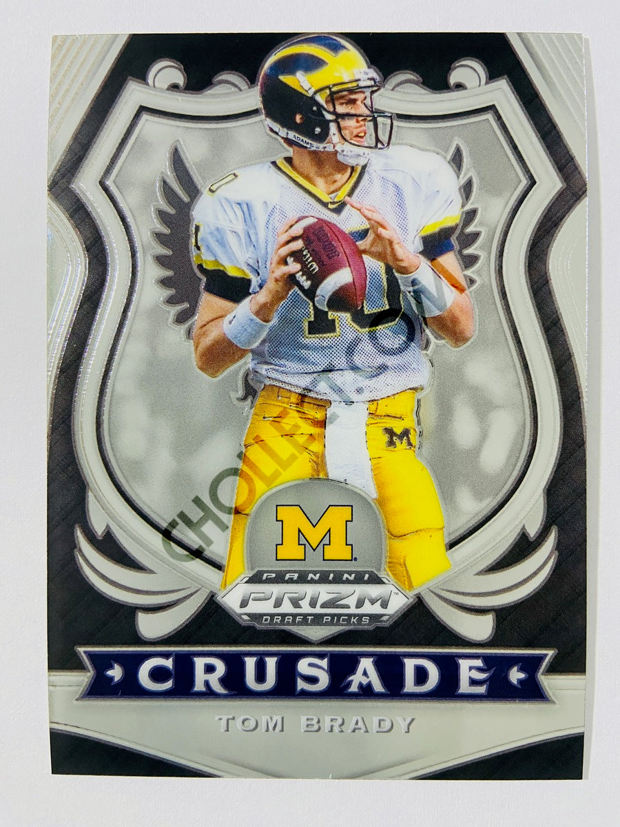 Tom Brady - Michigan 2020 Panini Prizm Draft Picks Crusade #100