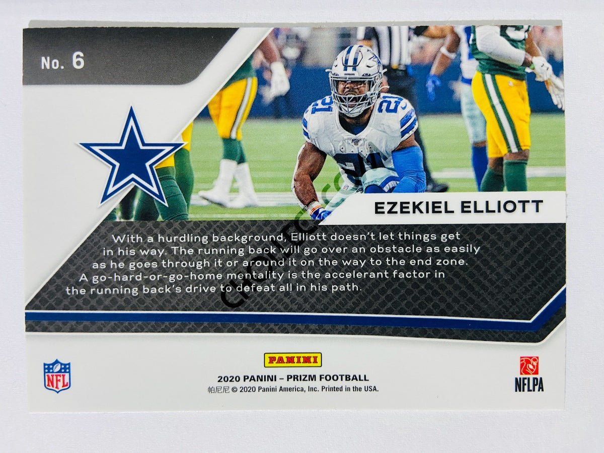 Ezekiel Elliott - Dallas Cowboys 2020 Panini Prizm Go Hard or Go Home Insert #6