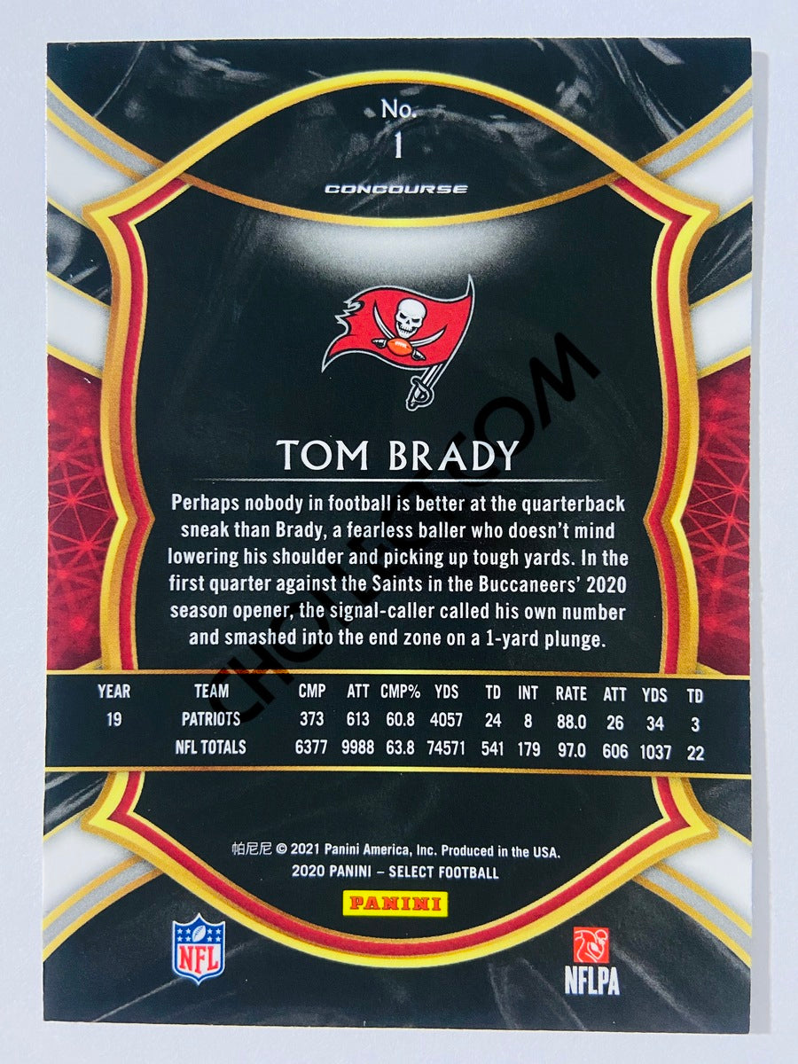 Tom Brady - Tampa Bay Buccaneers 2020 Panini Select Concourse Level #1