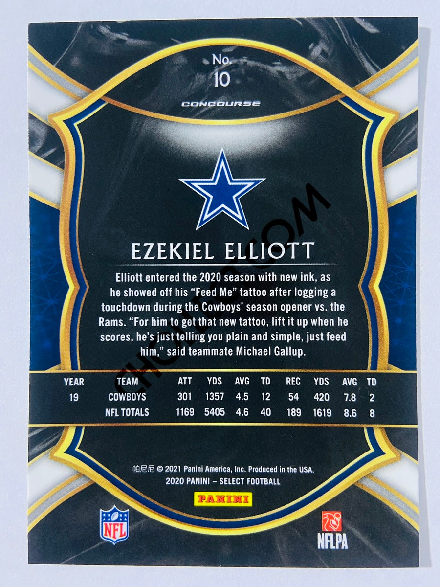 Ezekiel Elliott - Dallas Cowboys 2020 Panini Select Concourse Level #10