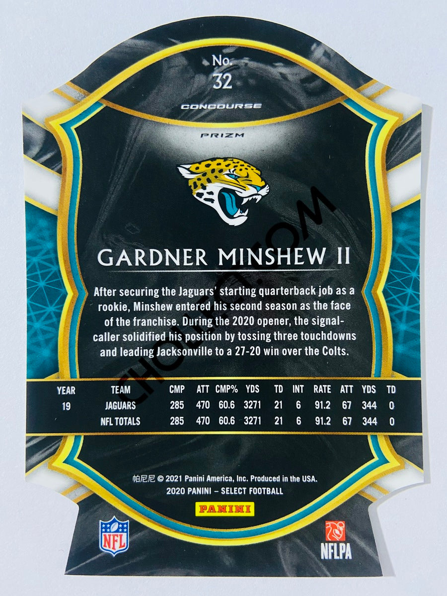 Gardner Minshew - Jacksonville Jaguars 2020 Panini Select Concourse Level Purple Die Cut #32
