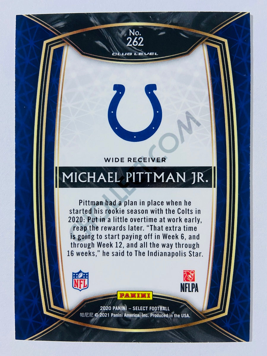 Michael Pittman Jr. - Indianapolis Colts 2020 Panini Select Club Level RC Rookie #262