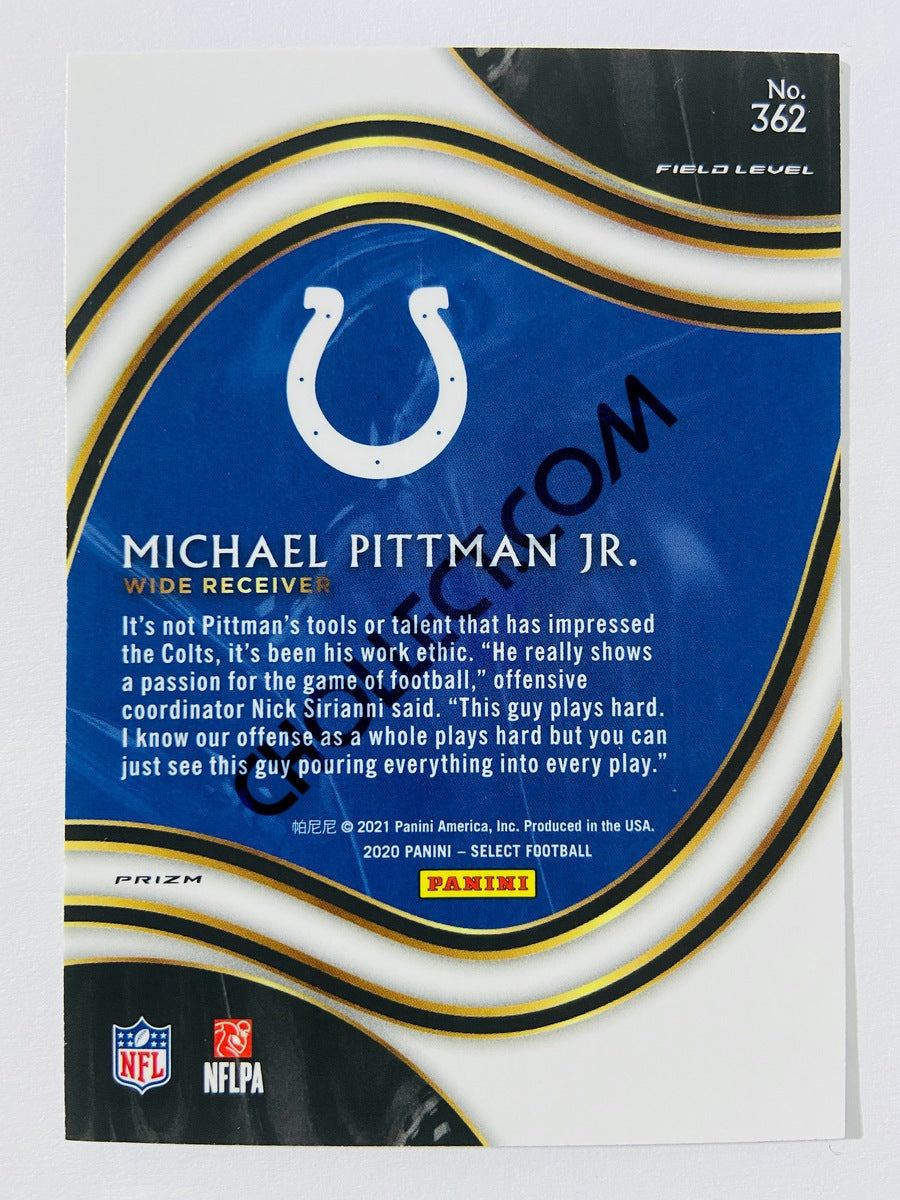 Michael Pittman Jr. - Indianapolis Colts 2020 Panini Select Field Level Silver Prizm RC Rookie #362