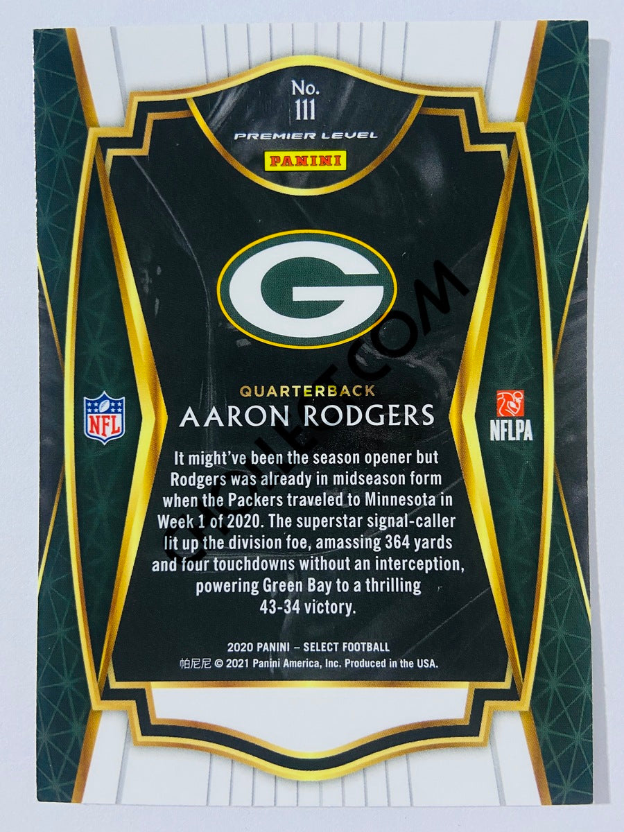 Aaron Rodgers - Green Bay Packers 2020 Panini Select Premier Level #111