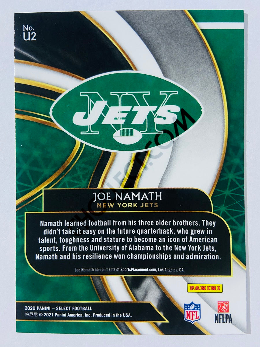 Joe Namath - New York Jets 2020 Panini Select Unbreakable Insert #U2