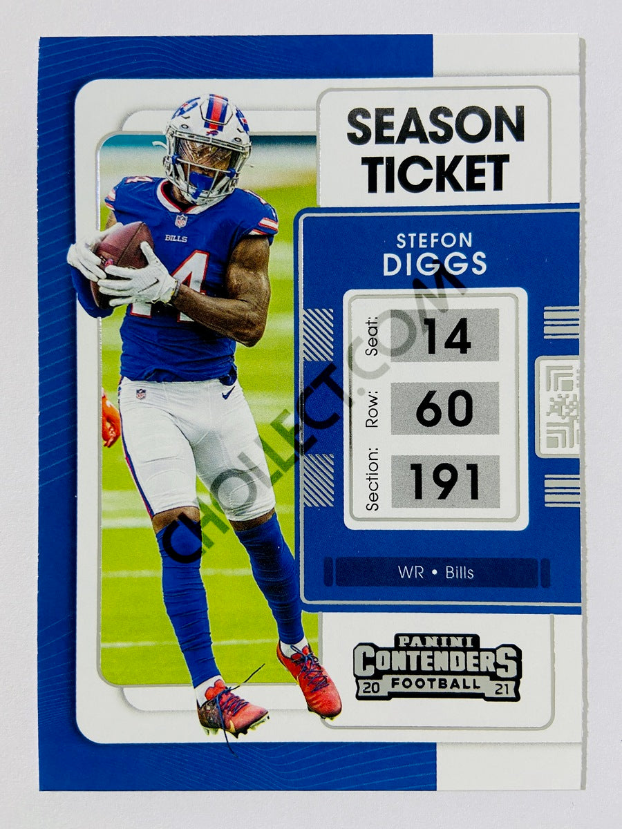 Stefon Diggs - Buffalo Bills 2021 Panini Contenders Season Ticket #11 –