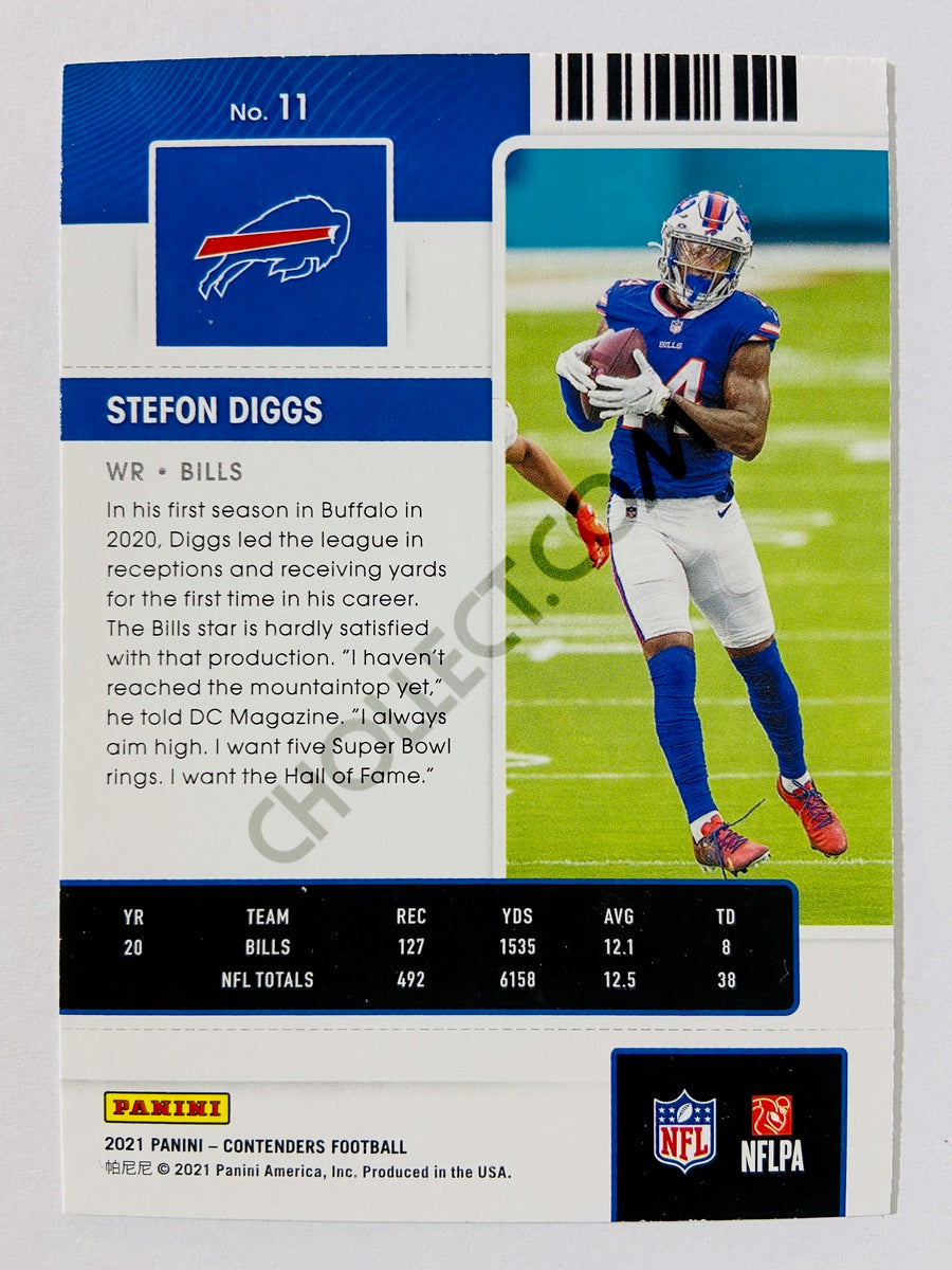 Stefon Diggs - Buffalo Bills 2021 Panini Contenders Season Ticket #11