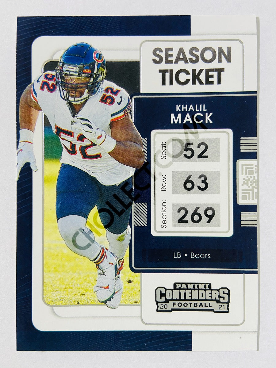 Khalil Mack - Chicago Bears 2021 Panini Contenders Season Ticket