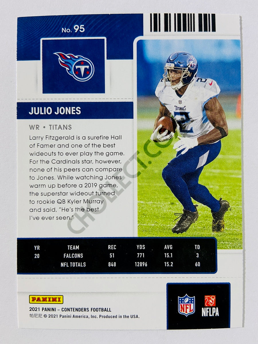 Julio Jones - Tennessee Titans 2021 Panini Contenders Season Ticket #95