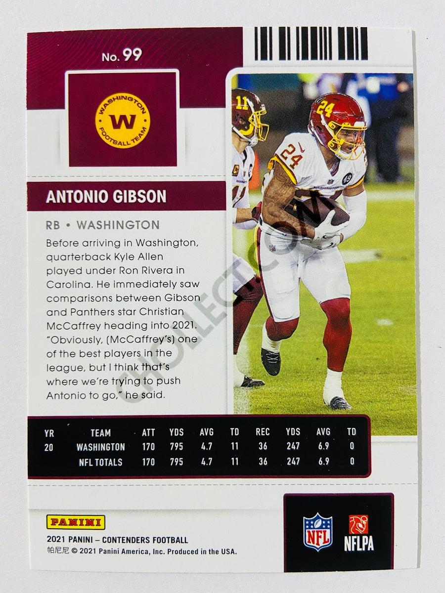 Antonio Gibson - Washington Commanders 2021 Panini Contenders Season Ticket #99