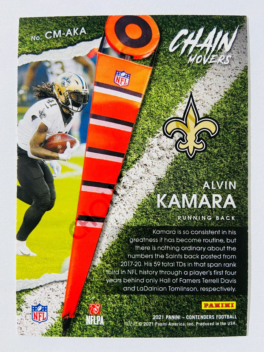 Alvin Kamara - New Orlean Saints 2021 Panini Contenders Chain Movers #CM-AKA