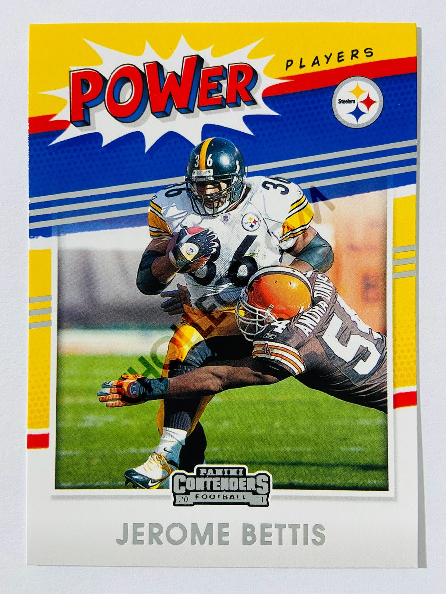 Jerome Bettis 2021 Panini Mosaic Man of the Year Green Prizm #262  Pittsburgh Steelers