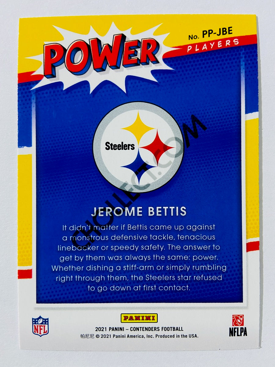 Jerome Bettis – Pittsburgh Steelers 2021 Panini Contenders Power Players #PP-JBE