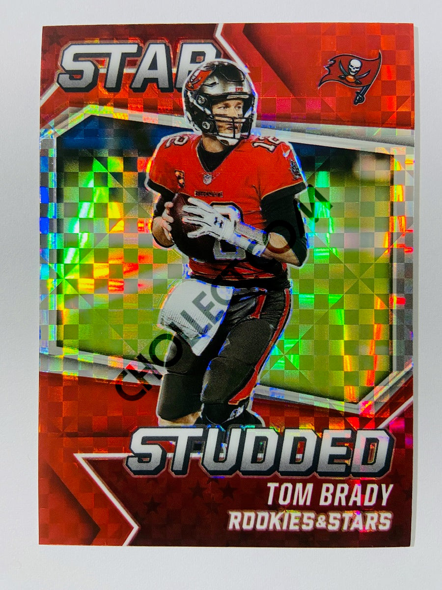 Tom Brady - Tampa Bay Buccaneers 2021 Panini Rookies & Stars Star Studded Red Plaid Prizm #SS-19