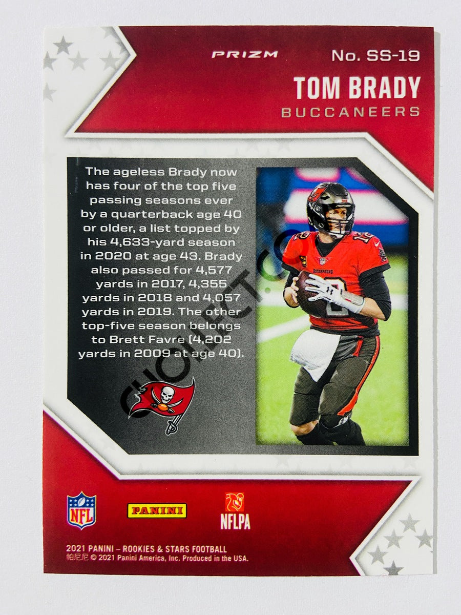 Tom Brady - Tampa Bay Buccaneers 2021 Panini Rookies & Stars Star Studded Red Plaid Prizm #SS-19
