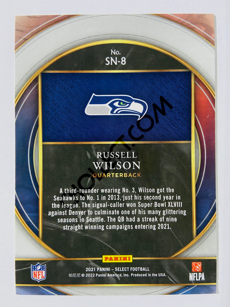 Russell Wilson – Seattle Seahawks 2021 Panini Select Numbers #SN-8