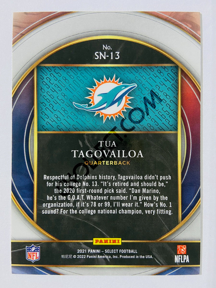 Tua Tagovailoa – Miami Dolphins 2021 Panini Select Numbers #SN-13