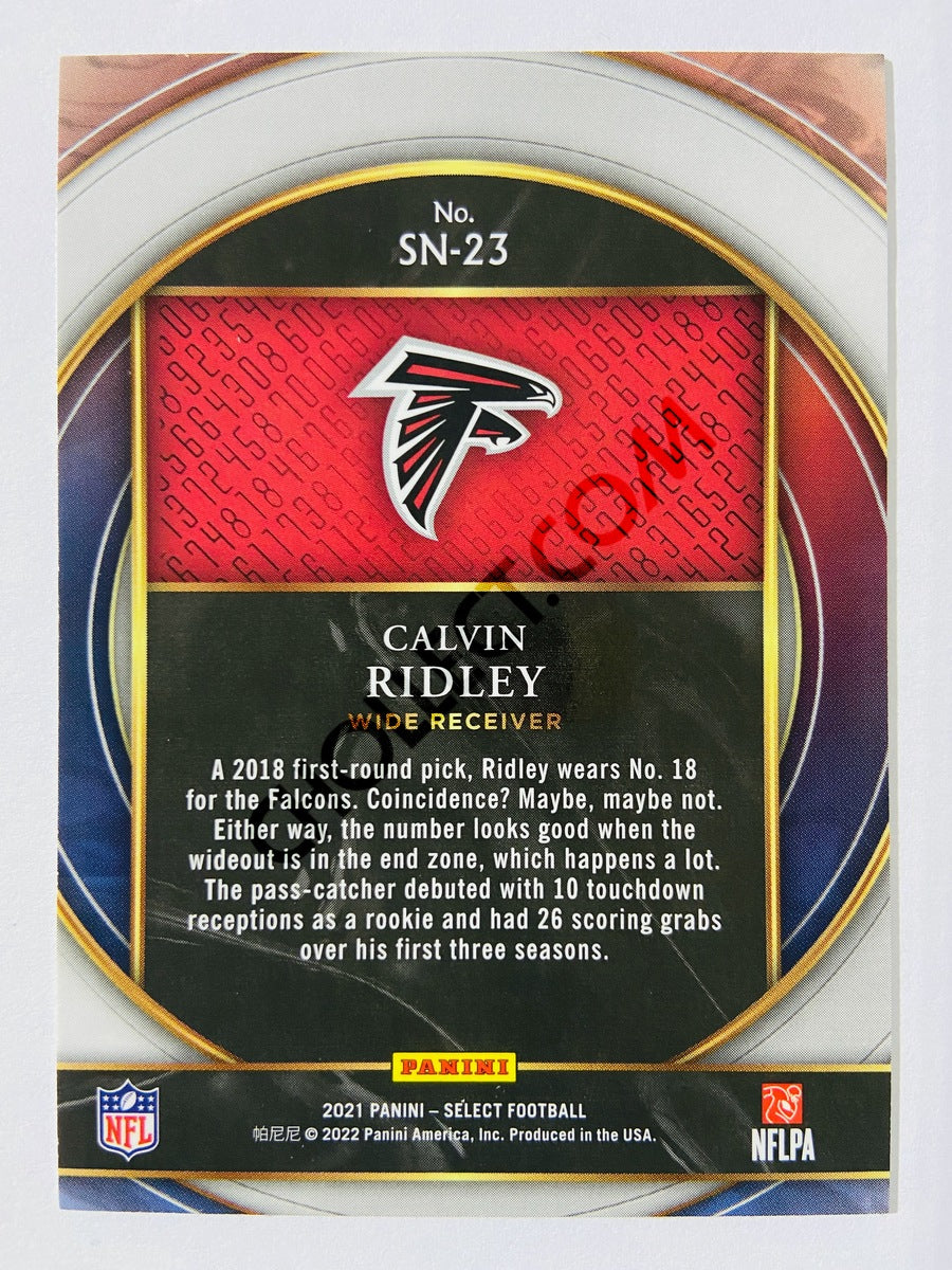Calvin Ridley – Atlanta Falcons 2021 Panini Select Numbers #SN-23