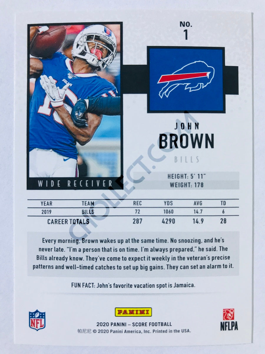 John Brown - Buffalo Bills 2020 Panini Score #1