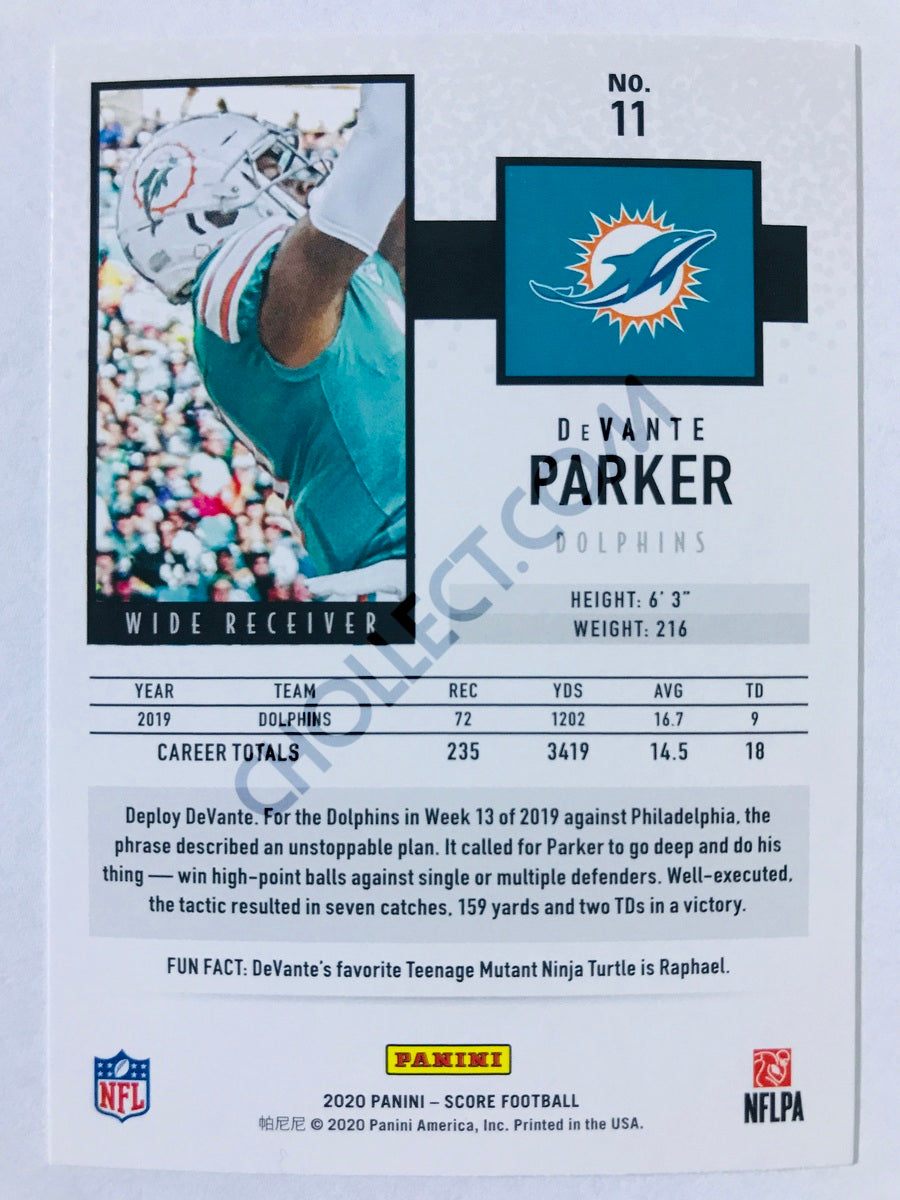 DeVante Parker - Miami Dolphins 2020 Panini Score #11