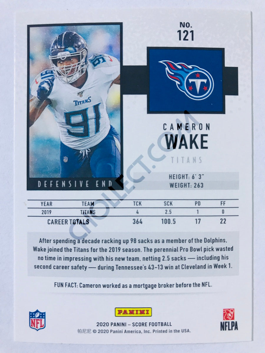 Cameron Wake - Tennessee Titans 2020 Panini Score #121