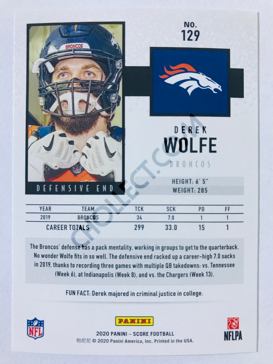 Derek Wolfe - Denver Broncos 2020 Panini Score #129