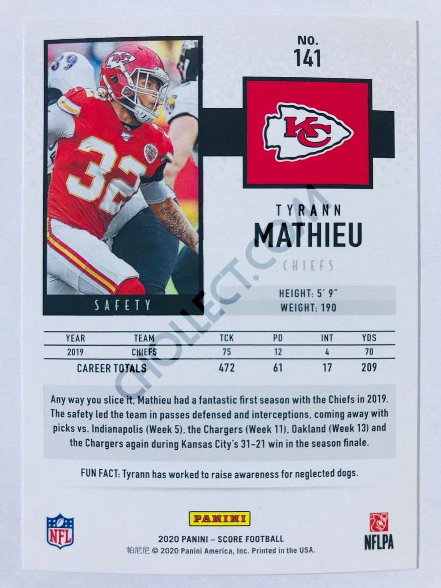 Tyrann Mathieu - Kansas City Chiefs 2020 Panini Score #141
