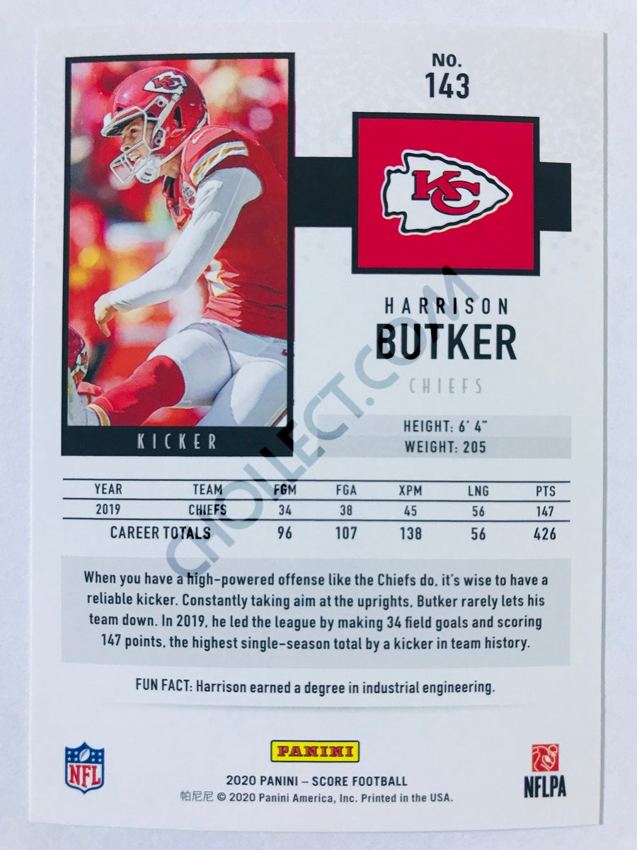 Harrison Butker - Kansas City Chiefs 2020 Panini Score #143