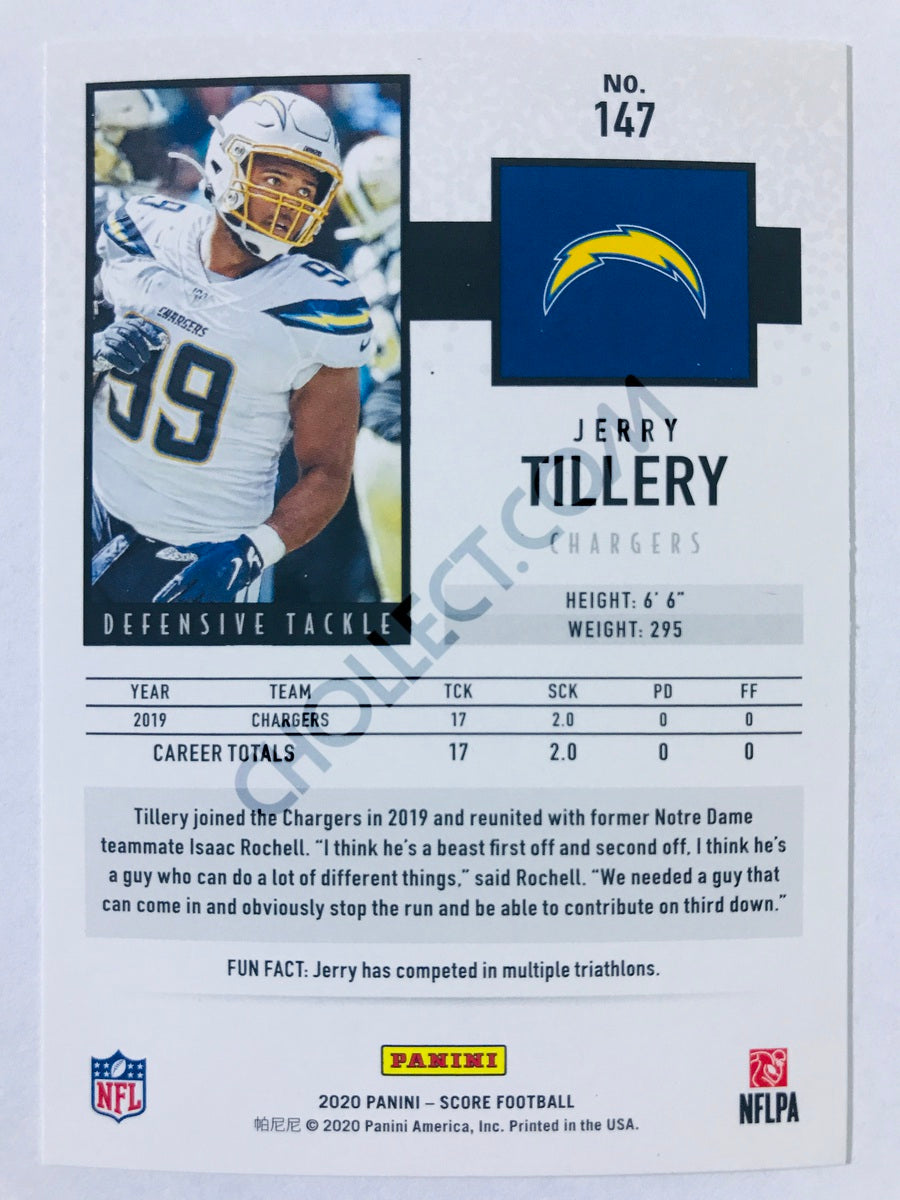 Jerry Tillery - Los Angeles Chargers 2020 Panini Score #147
