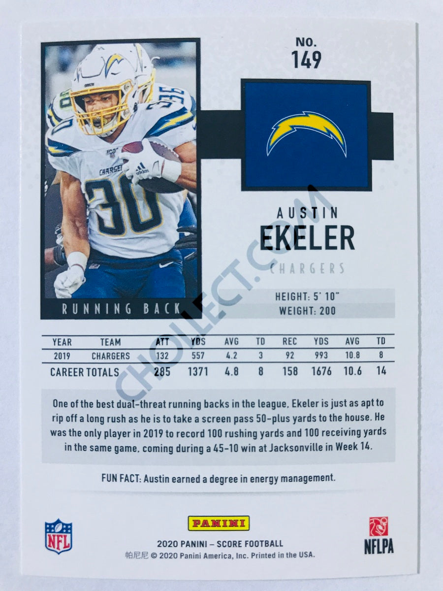 Austin Ekeler - Los Angeles Chargers 2020 Panini Score #149