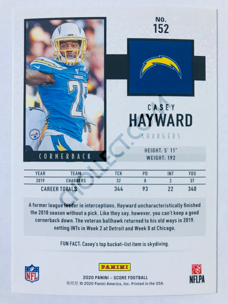 Casey Hayward - Los Angeles Chargers 2020 Panini Score #152