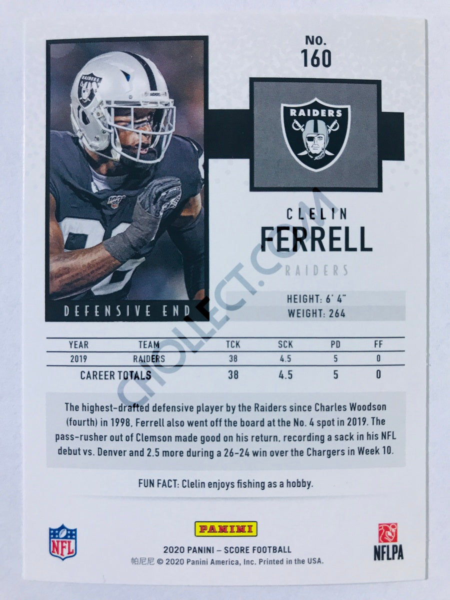 Clelin Ferrell - Las Vegas Raiders 2020 Panini Score #160