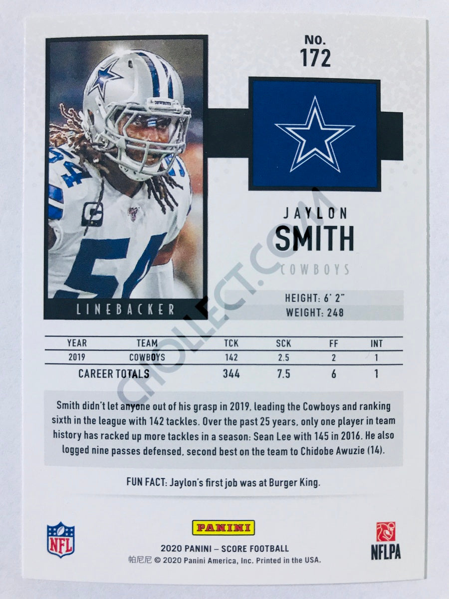 Jaylon Smith - Dallas Cowboys 2020 Panini Score #172