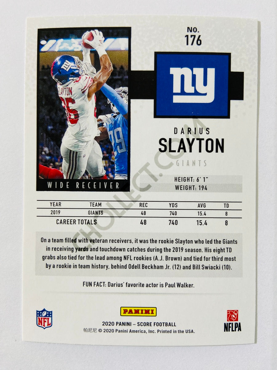Darius Slayton - New York Giants 2020 Panini Score #176