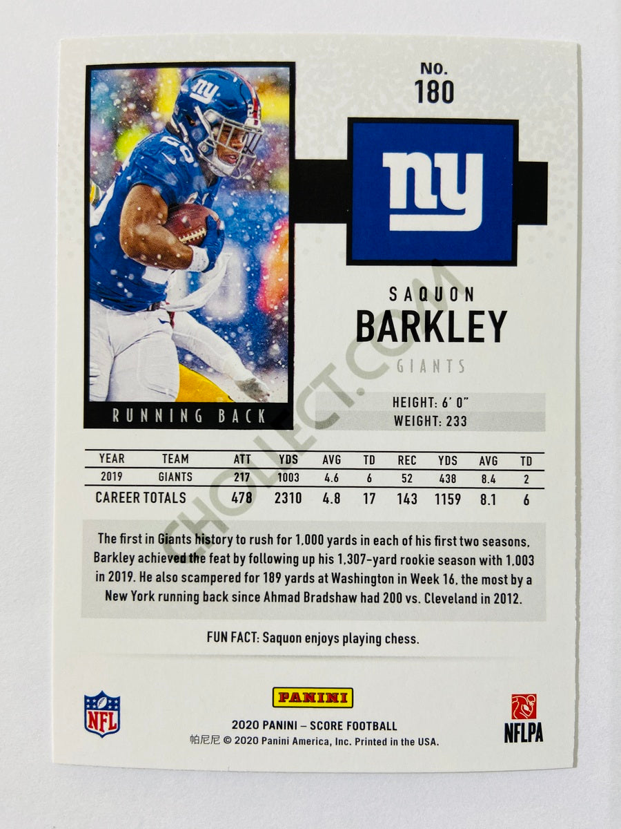 Saquon Barkley - New York Giants 2020 Panini Score #180