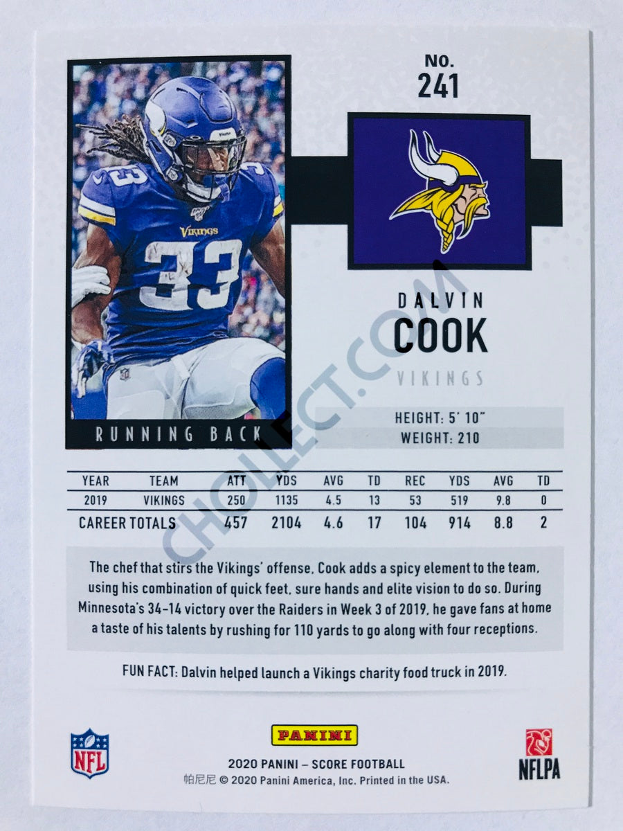 Dalvin Cook - Minnesota Vikings 2020 Panini Score #241