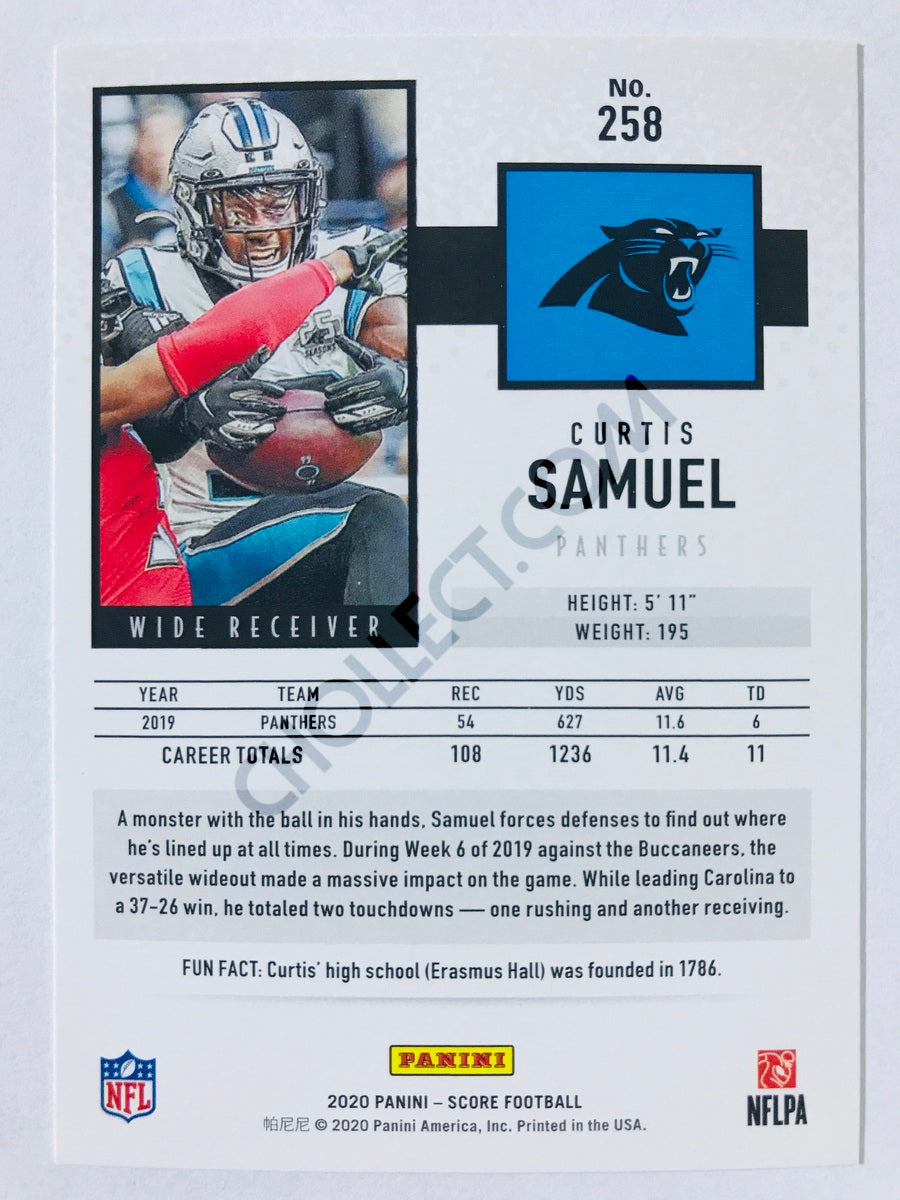 Curtis Samuel - Carolina Panthers 2020 Panini Score #258