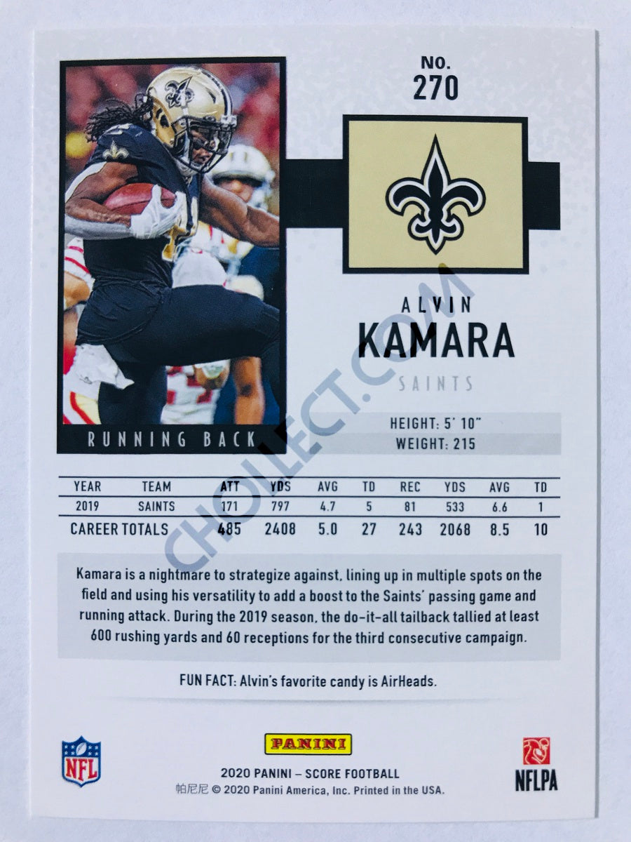 Alvin Kamara - New Orleans Saints 2020 Panini Score #270