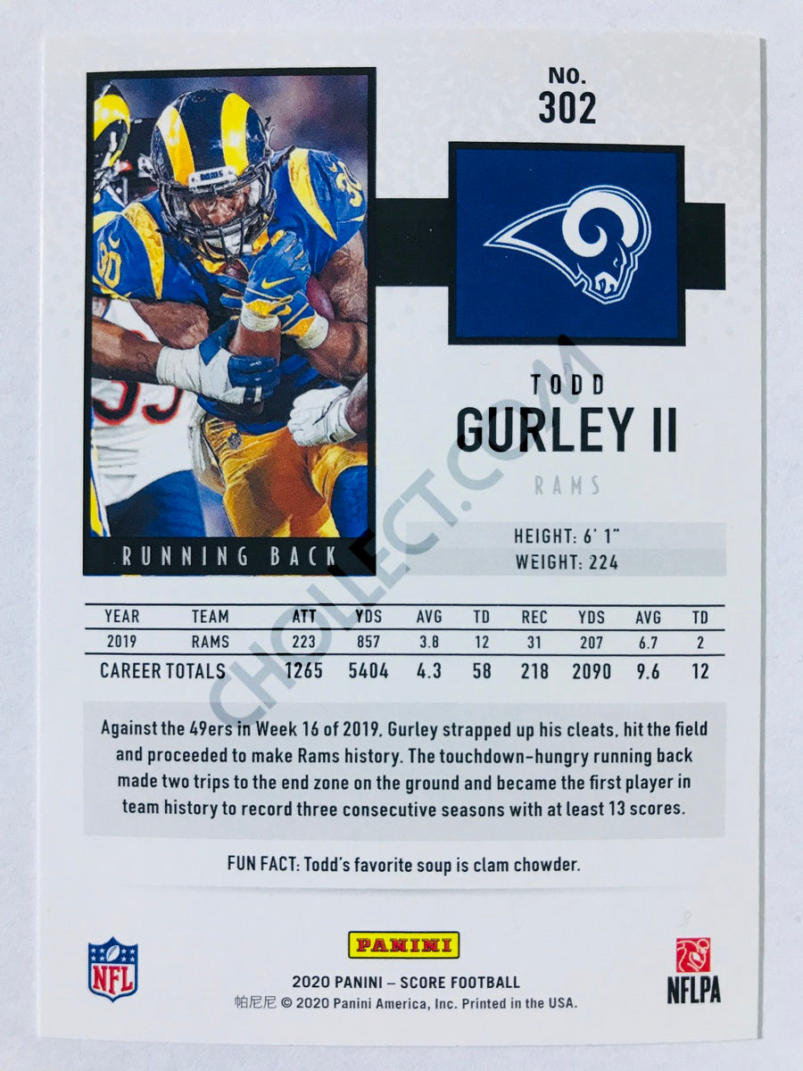 Todd Gurley II - Los Angeles Rams 2020 Panini Score #302