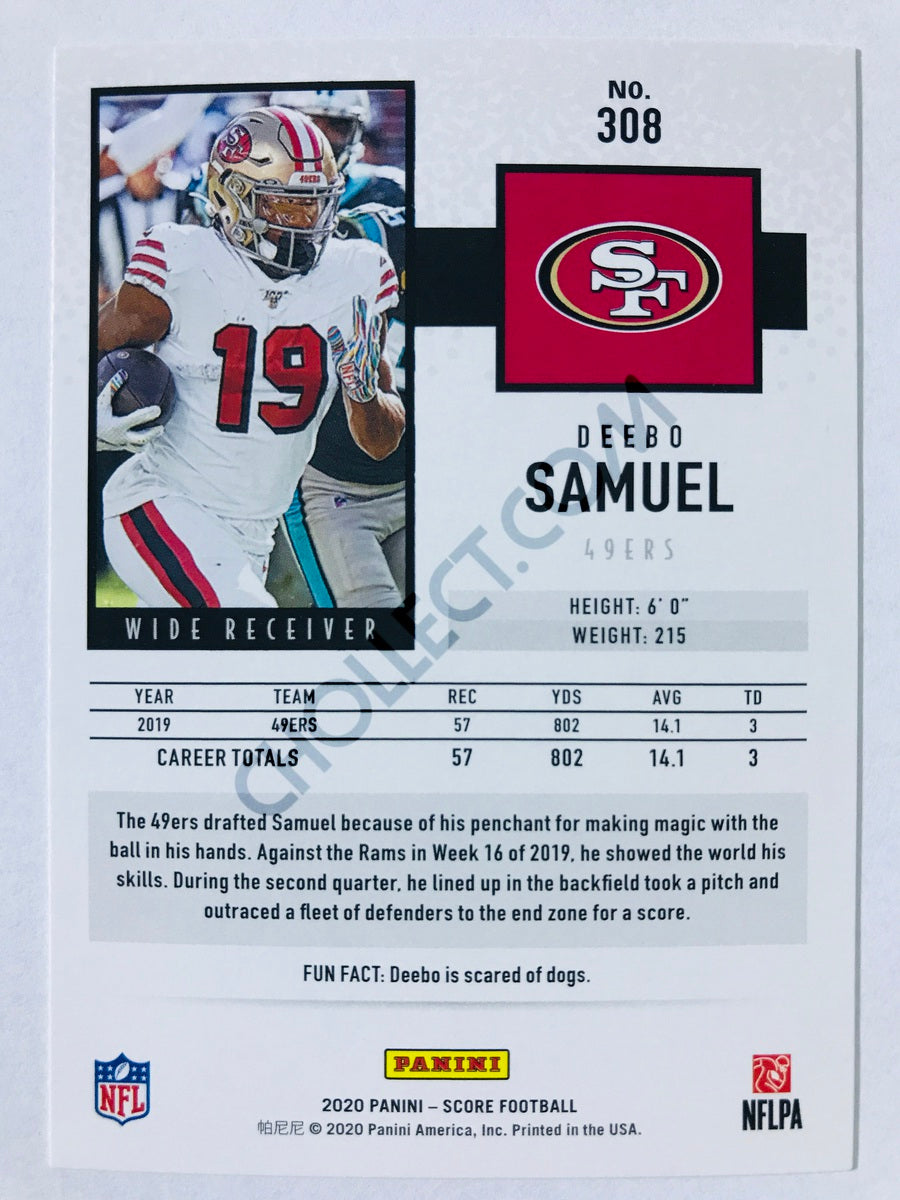 Deebo Samuel - San Francisco 49ers 2020 Panini Score #308