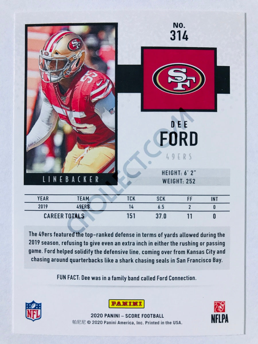 Dee Ford - San Francisco 49ers 2020 Panini Score #314