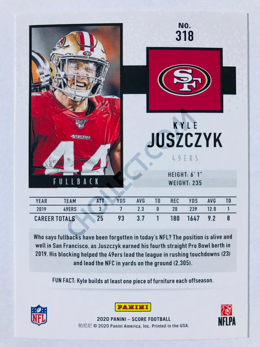 Kyle Juszczyk - San Francisco 49ers 2020 Panini Score #318