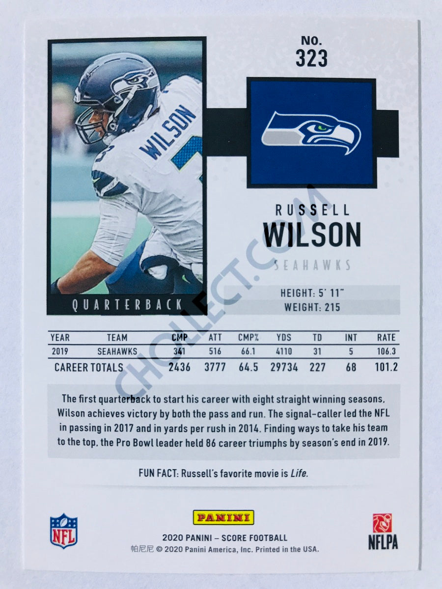 Russell Wilson - Seattle Seahawks 2020 Panini Score #323