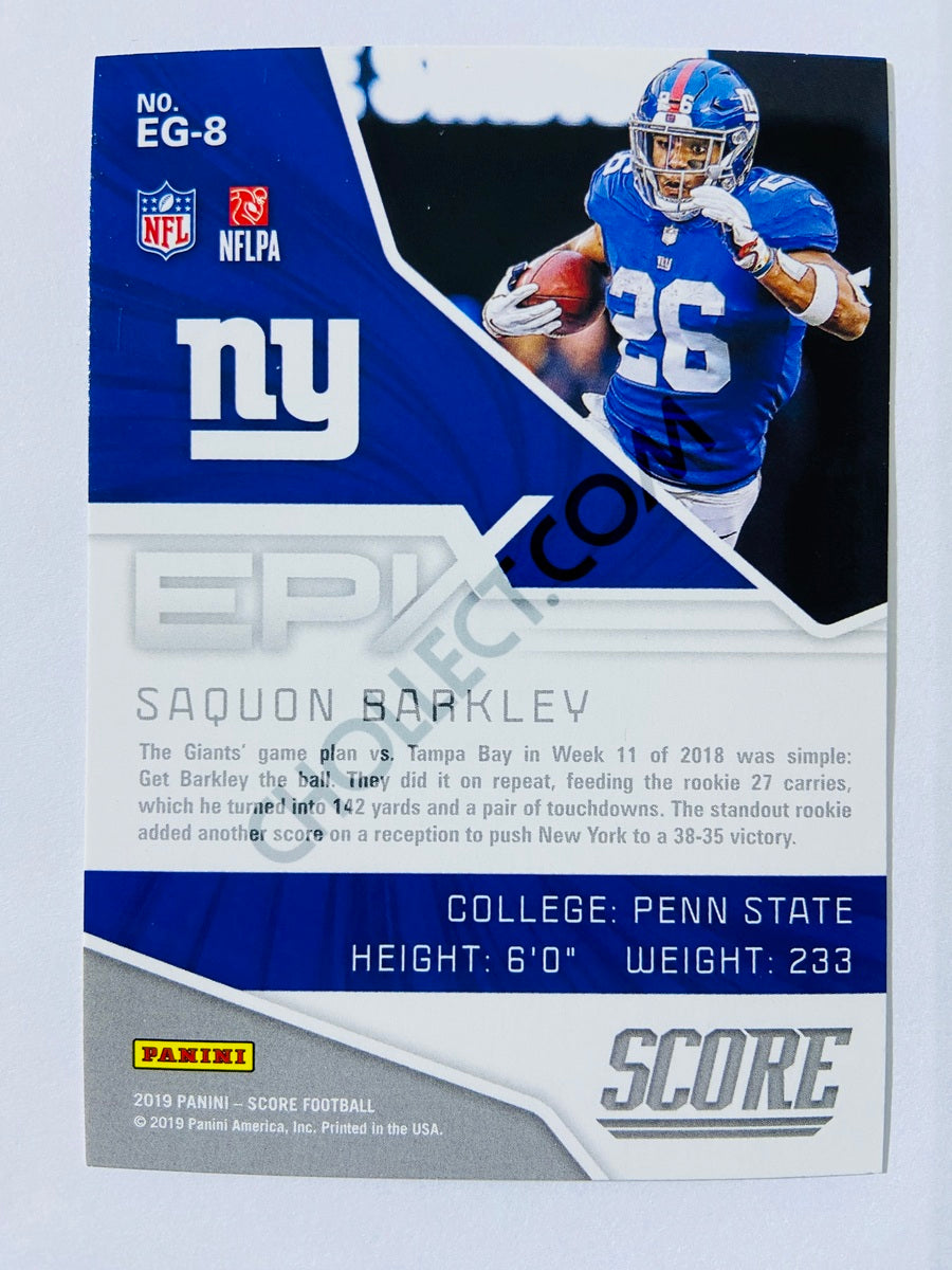 Saquon Barkley - New York Giants 2019 Panini Score Epix Game #EG-8
