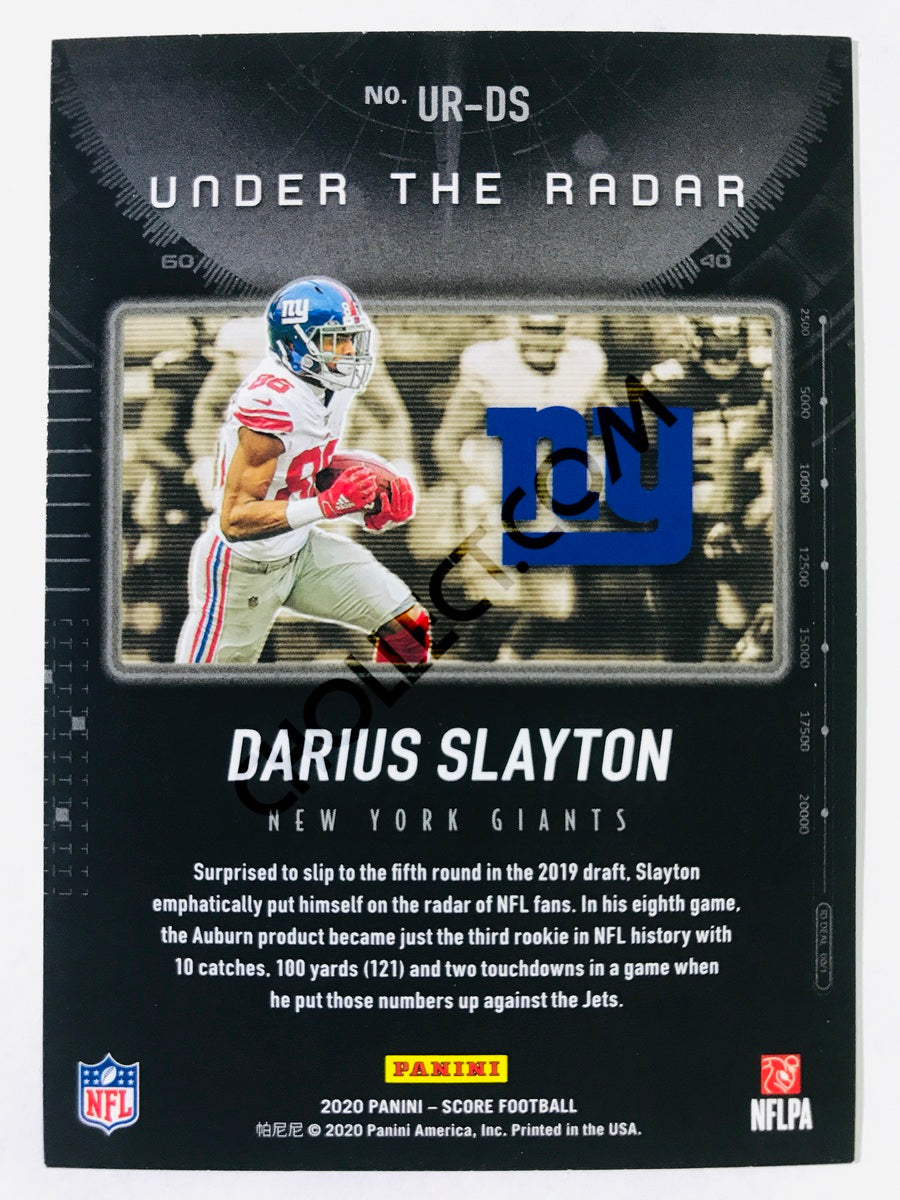 Darius Slayton - New York Giants 2020 Panini Score Under The Radar Insert #15