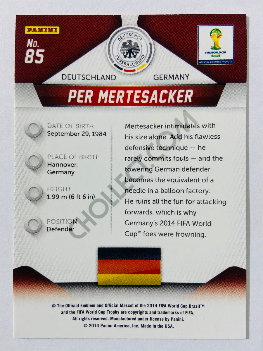 Per Mertesacker - Germany 2014 Panini Prizm FIFA World Cup Brasil #85